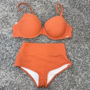 Victoria’s Secret pink swimsuit orange